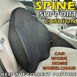 Spine Correct' Lumbar Support Cushion - High Back Lumbar Support Cushion Reduce Back Ache, Improve Posture!
