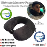 Medipaq® Memory Foam Luxury Travel Neck Pillow