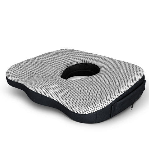 Medipaq® Memory Foam Seat Cushion - Ultra Luxury Edition - Ergonomic Donut Coccyx Chair Support