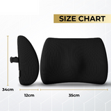 Medipaq® Memory Foam Contoured Back Support Cushion