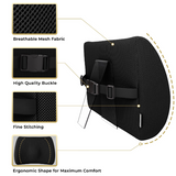 Medipaq® Memory Foam Contoured Back Support Cushion