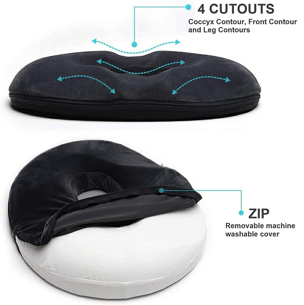 Medipaq® Bounce Back Memory Foam Donut Ring Cushion OrthoCushion