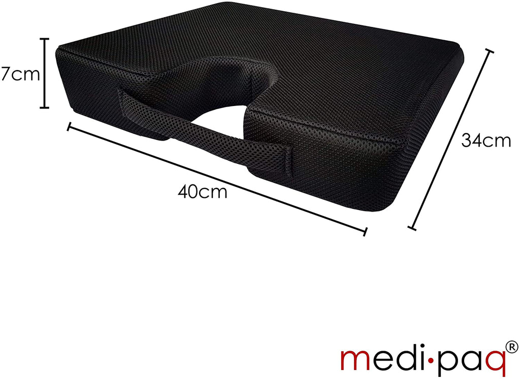 Medipaq® Memory Foam Lumbar Support Wedge Cushion OrthoCushion