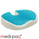Medipaq®️ Memory Foam + Cooling Gel Coccyx Support Seat Cushion
