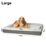 Premium Orthopaedic Memory Foam Dog Bed - Waterproof, Washable, Deluxe Finish