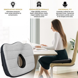 Medipaq® Memory Foam Seat Cushion - Ultra Luxury Edition - Ergonomic Donut Coccyx Chair Support