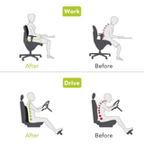 Medipaq® Memory Foam Contoured Seat & Back Cushion
