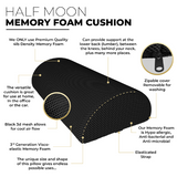 Medipaq® Memory Foam Half Moon Lumbar Support Cushion