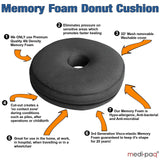 Medipaq® Memory Foam Donut Ring Cushion
